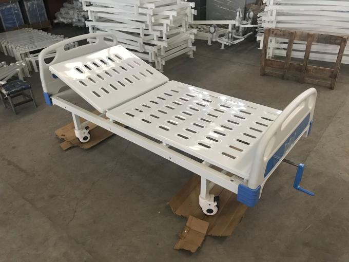 Tempat Tidur Rumah Sakit Single Crank Adjustable Back Manual 480mm 250kgs 0