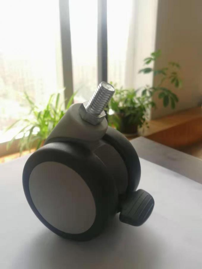 Batang Berulir Putar Ganda 3 Inch Universal 65MM Kastor Keranjang Medis 0