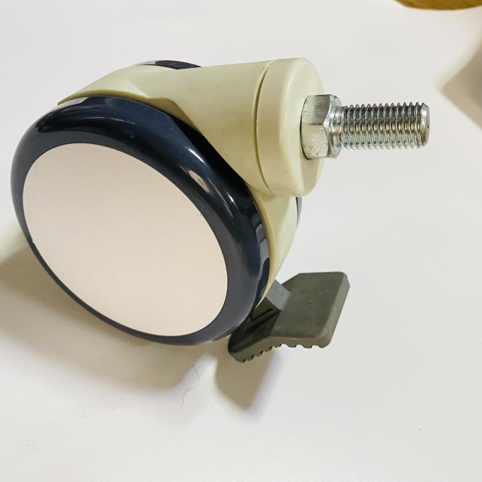 Roda Caster Medis Roda Batang Berulir Roda Caster Diam Untuk Tempat Tidur Rumah Sakit 1