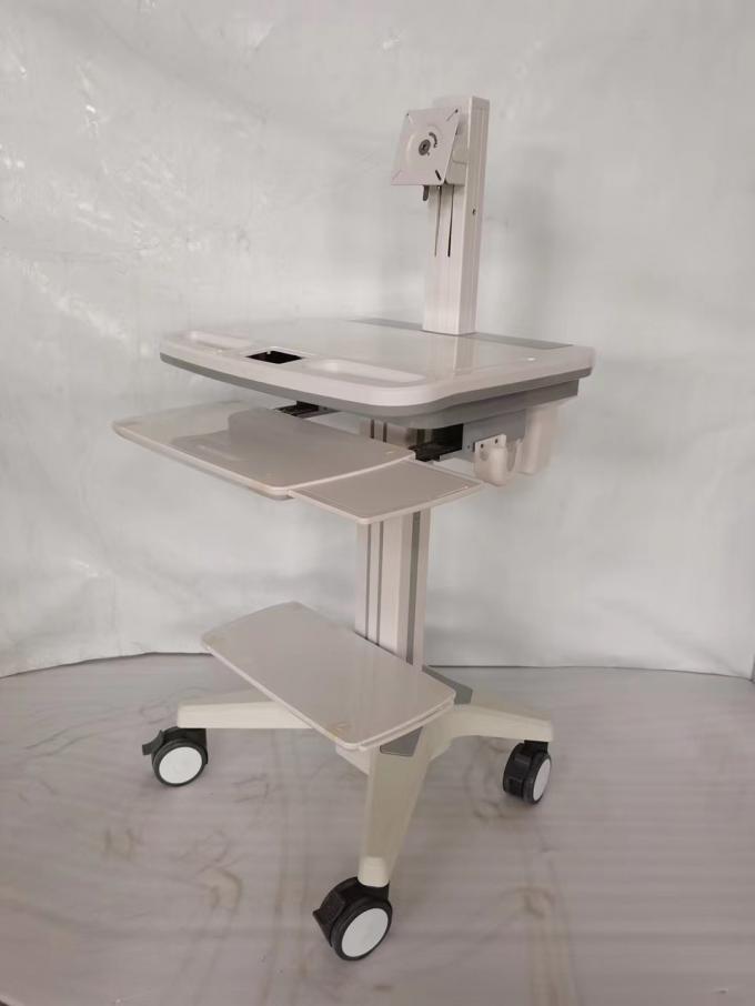 Laboratorium Rumah Sakit Medis Workstation Mobile Troli komputer Stabil Sederhana 0