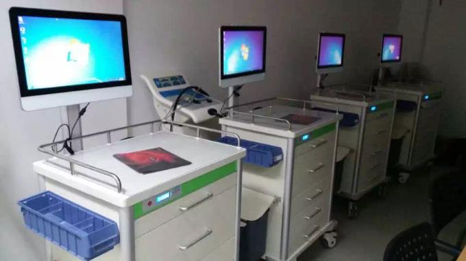 Gerobak Obat Komputer Untuk Troli Workstation Rumah Sakit Secara Elektrik 1