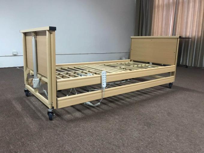 Perabot Medis 5 Fungsi ICU 820MM Tempat Tidur Rumah Sakit Listrik Kayu 0