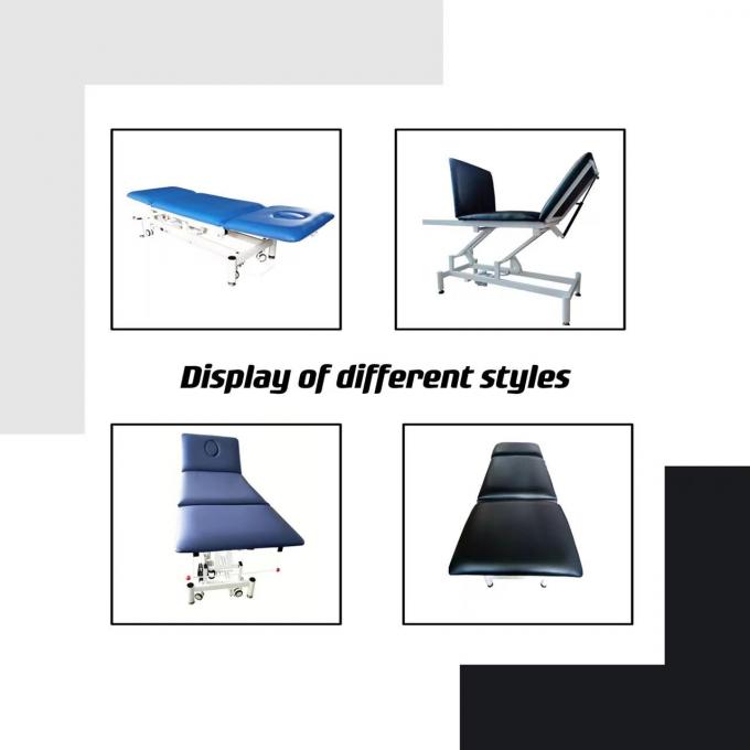 Tempat Tidur Pemeriksaan Medis Dua Warna Biru Dan Hitam Untuk Rumah Sakit 0