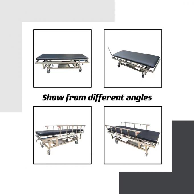 Tandu Ambulans Darurat Stainless Steel Manual Adjustable Tinggi 0