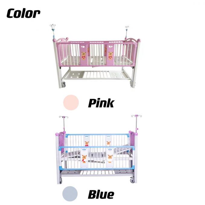 900mm Penggunaan Ganda Rumah Sakit Kebidanan Multifungsi Boks Bayi Biru Dan Merah Muda 0