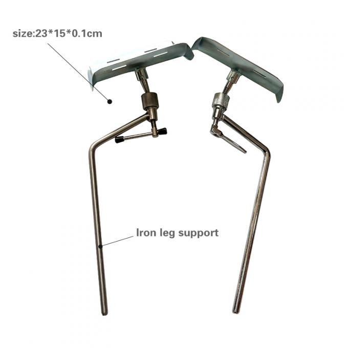 PU Metal Iron Silver Single Curved Leg Rest Delivery Table Parts 0