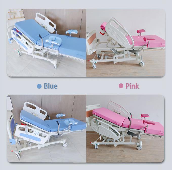 Tempat tidur bersalin khusus untuk ginekologi dan kebidanan di rumah sakit biru 1