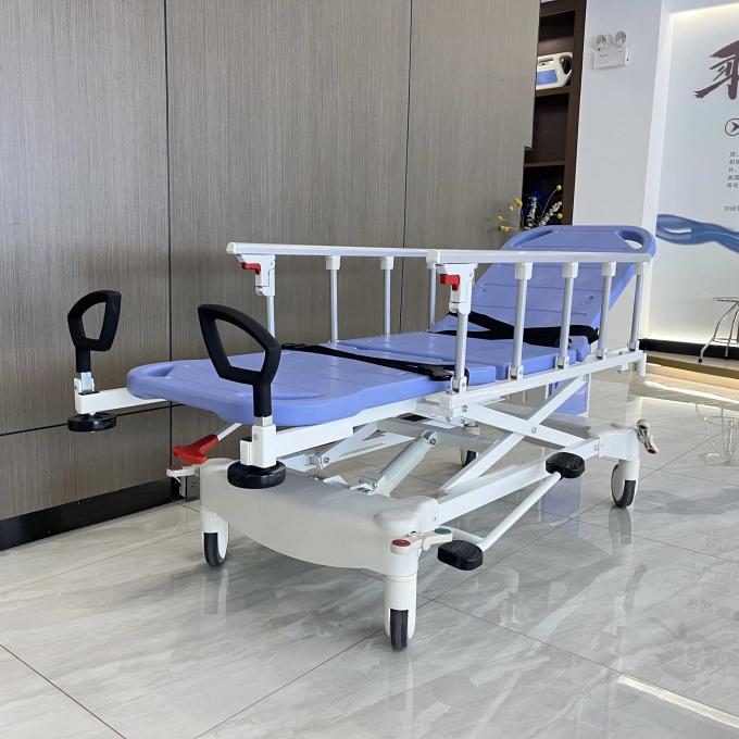 Hospital Equipment Medical Patient Trolley pengaman lipat Pengiriman kursi roda b 3