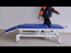 Karbon Steel Electric Examination Sofa Bed Hydraulic Medical Bed Biru
