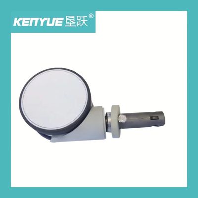 Roda kastor medis Kontrol Pusat 6 Inch Tipe S putih untuk rumah sakit