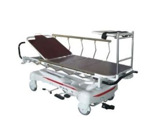 X - Ray Hidrolik Naik Dan Jatuh Tandu Cart, Ambulance Trolley CE Certificate