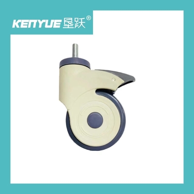 Beli Kastor Medis Rumah Sakit Roda Universal 4 Inch Dengan Rem Putih Krem pembuatan online