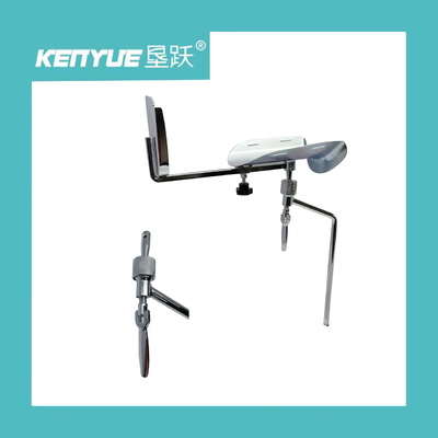 Beli PU Metal Iron Silver Single Curved Leg Rest Delivery Table Parts pembuatan online