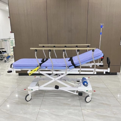 Beli Baja tahan karat pompa hidrolik trolley stretcher untuk pasien perabotan rumah sakit pembuatan online