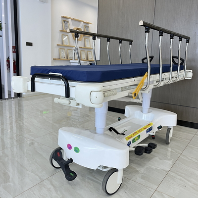 Beli Ketinggian disesuaikan Stretcher darurat hidrolik 2 Lapisan Rumah Sakit Trolley Pengangkutan Pasien pembuatan online