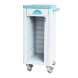 Beli Bahan ABS Pemegang Keranjang Alat Medis Trolley Pasien Catatan Penyimpanan Bergerak pembuatan online
