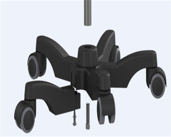 Beli Medical Infusion Stand Base Base Iv Carts Medical, Black IV Pole Parts pembuatan online