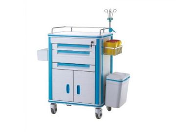 Beli Rumah Sakit ABS Medis Trolley Darurat Medis Peralatan Trolley Dengan Tiang IV pembuatan online