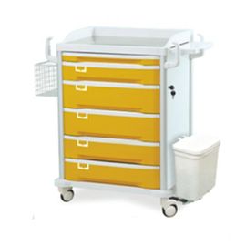 Beli Obat pembalut ICU Yellow Mobile ABS Medical Trolley Cart pembuatan online