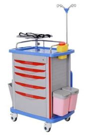 Beli IV Pole Emergency Utility Obat Trolley Alat Medis Dengan 5 Laci Di Kedua Sisi Trolley Medis Rumah Sakit pembuatan online