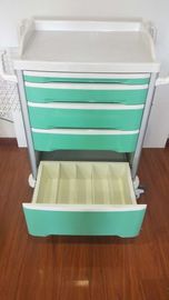 Beli Aluminium Alloy Frame ABS Trolley Darurat Instrumen Warna Hijau Dengan Pusat Lock Pengiriman Obat Cart pembuatan online