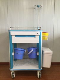 Beli ABS Hospital Hospital Cart Multifungsi Medical Cart Dengan Dua Tempat Sampah Dan Tiang IV pembuatan online