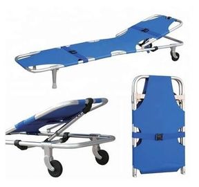 Beli Aluminium Alloy Portable Ambulans Tandu Dilipat Dengan Kastor pembuatan online