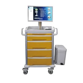 Beli All In 1 Komputer Bergerak Troli Rumah Sakit Mobile Medis Komputer Laptop Trolley Workstation pembuatan online