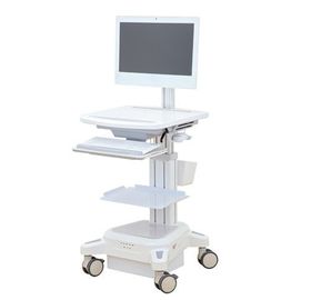 Beli ABS Workstation Rumah Sakit Semua Dalam Satu Troli Keranjang Komputer Dengan Roda Kastor Bisu pembuatan online