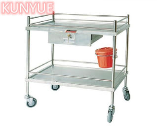 Beli Instrumen Perawatan Alat Bedah Troli Medis Trolley Dengan Satu Laci Stainless Steel pembuatan online