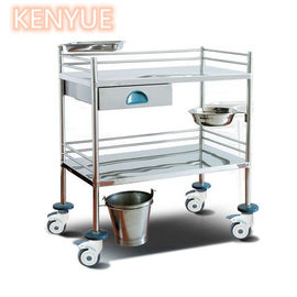 Beli Stainless Steel Dua Lapisan Perawatan Rumah Sakit Troli / Medicine Crash Cart pembuatan online