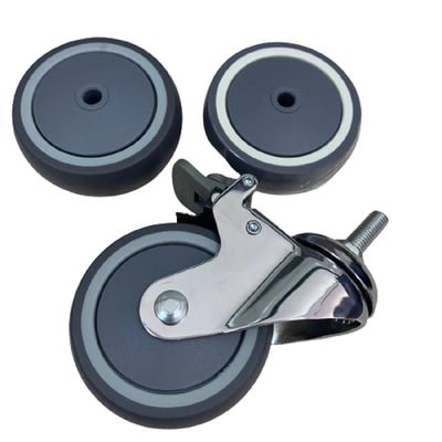 Beli PU Bisu Medis Medium Duty 4 Inch Locking Couch Kastor Roda Rumah Sakit pembuatan online