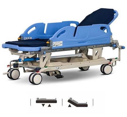 Beli Emergency PatientTransfer CartRotating Side Rails Central Casters 150mm Patient Transfer Stretcher pembuatan online