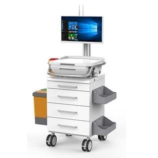 Beli ABS Work Surface Five Inch Silent Wheel Nursing Computer Medical Trolley Cart pembuatan online