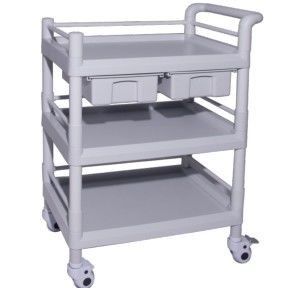 Beli ABS Injection Moulding Nursing Two Layers 923mm Troli Instrumen Rumah Sakit pembuatan online