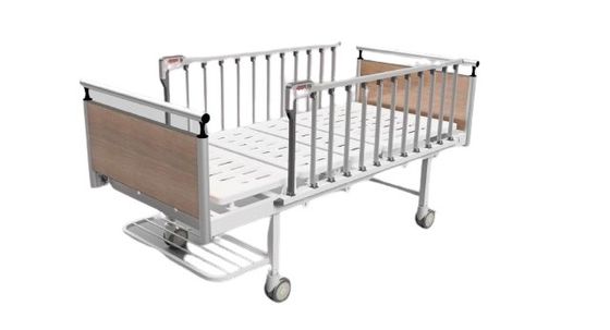Beli Rel Sisi Aluminium Kastor Mewah 490mm 2 Tempat Tidur Perawat Manual Engkol pembuatan online