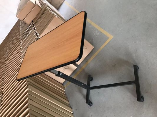 Beli Meja baki tempat tidur rumah sakit bahan logam PB meja samping tempat tidur yang dapat disesuaikan pembuatan online