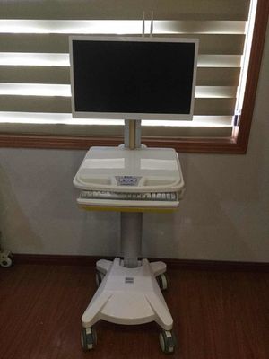 Beli Komputer Terpadu Troli Workstation ABS Profil Disesuaikan Kastor Diam pembuatan online