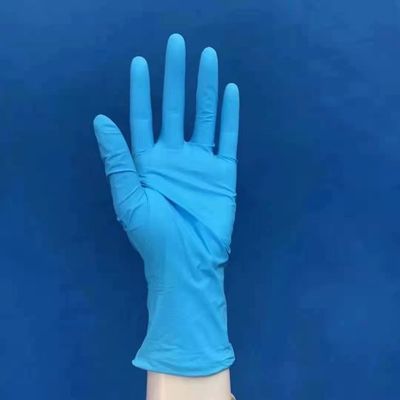 Beli Sarung tangan sekali pakai bahan nitril khusus rumah sakit biru tiga ukuran pembuatan online