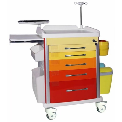 Beli Red Dispensing Anesthesia Cart Bahan Aluminium Baja ABS pembuatan online