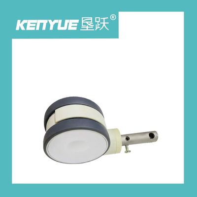 Roda kastor medis Kontrol Pusat 6 Inch Tipe S putih untuk rumah sakit