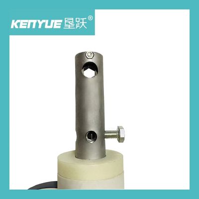 Roda kastor medis Kontrol Pusat 6 Inch Tipe S putih untuk rumah sakit