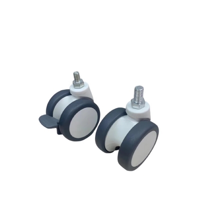 Batang Berulir Putar Ganda 3 Inch Universal 65MM Kastor Keranjang Medis