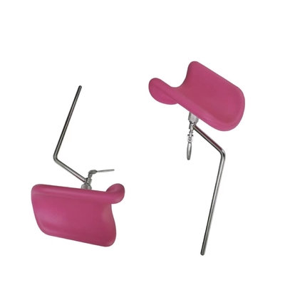Bagian Tempat Tidur Bersalin Rumah Sakit Bahan Plating Bracket Kaki Merah Muda