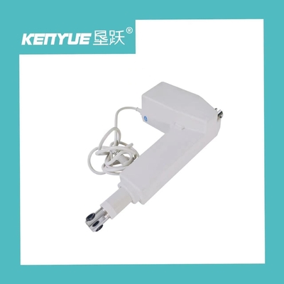 24V DC Motor Magnet Permanen Aktuator Linear Putih Untuk Tempat Tidur Medis