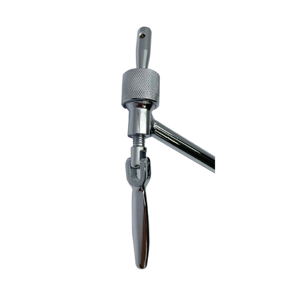 PU Metal Iron Silver Single Curved Leg Rest Delivery Table Parts