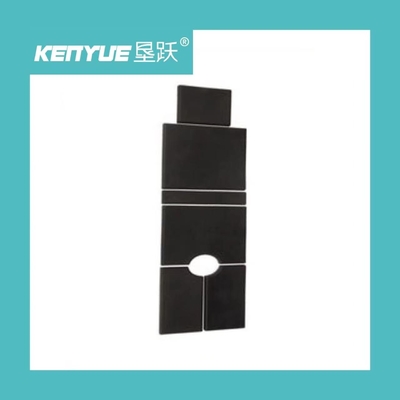 Aksesori Meja Kebidanan hitam Kasur 30 * 8mm 25 * 6mm PU Untuk Tempat Tidur Rumah Sakit