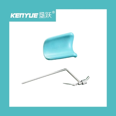 Istirahat Kaki Stainless Steel Mewah Hijau Untuk Tempat Tidur Rumah Sakit