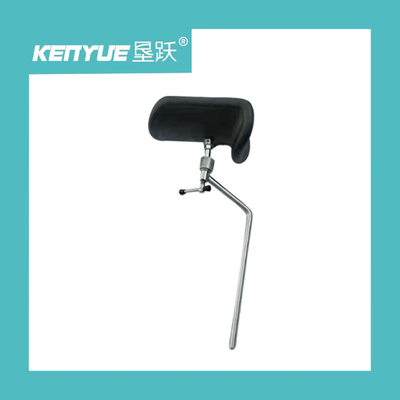 Hitam PU Logam Stainless Steel Pemegang Kaki Obstetrik Untuk Tempat Tidur Rumah Sakit