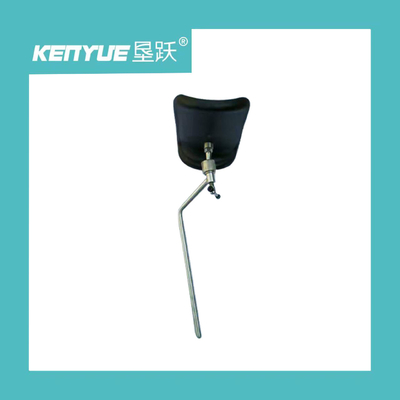 Hitam PU Logam Stainless Steel Pemegang Kaki Obstetrik Untuk Tempat Tidur Rumah Sakit